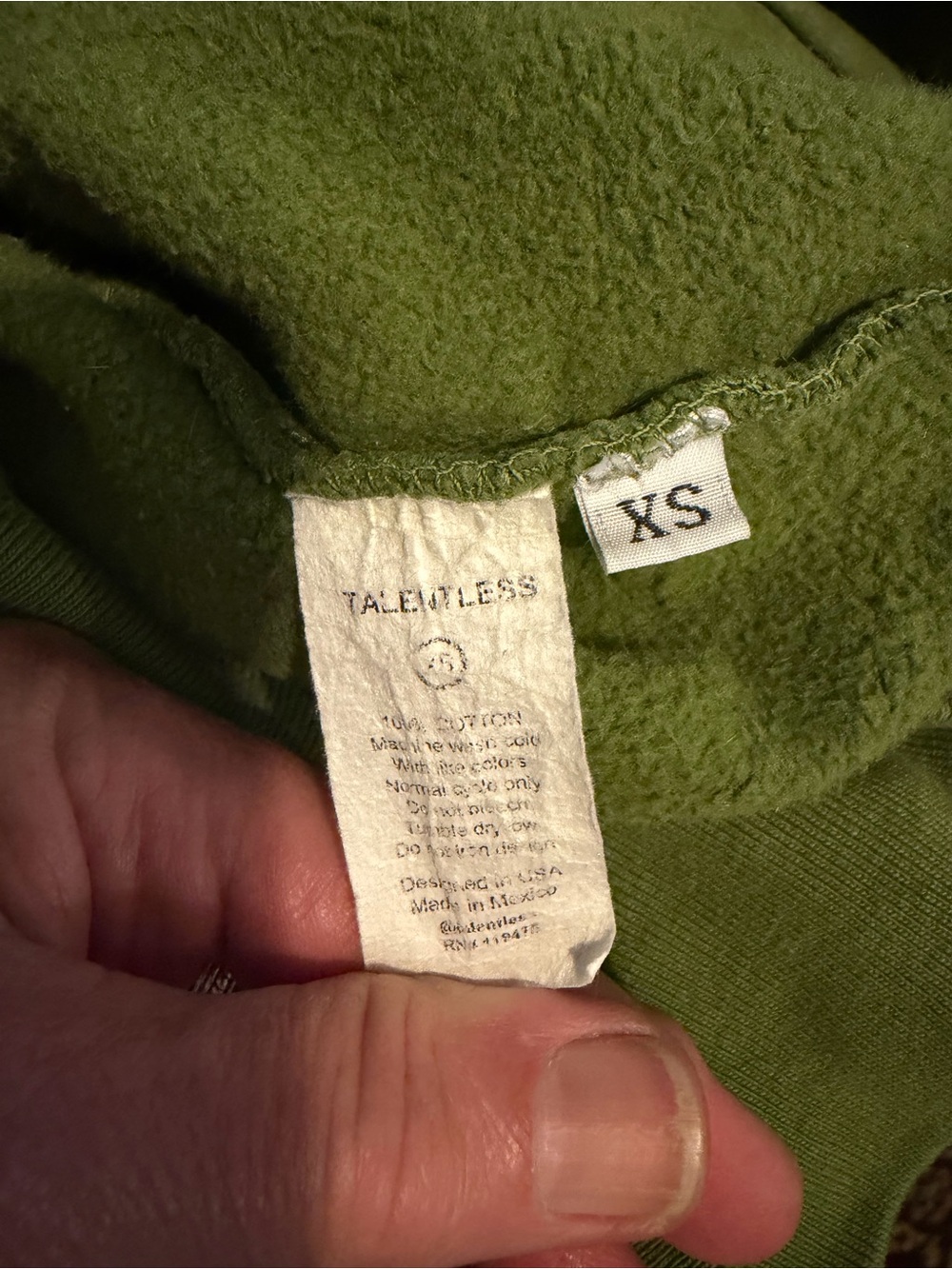 Talentless heavyweight hoodie   XS - Picture 4 of 4